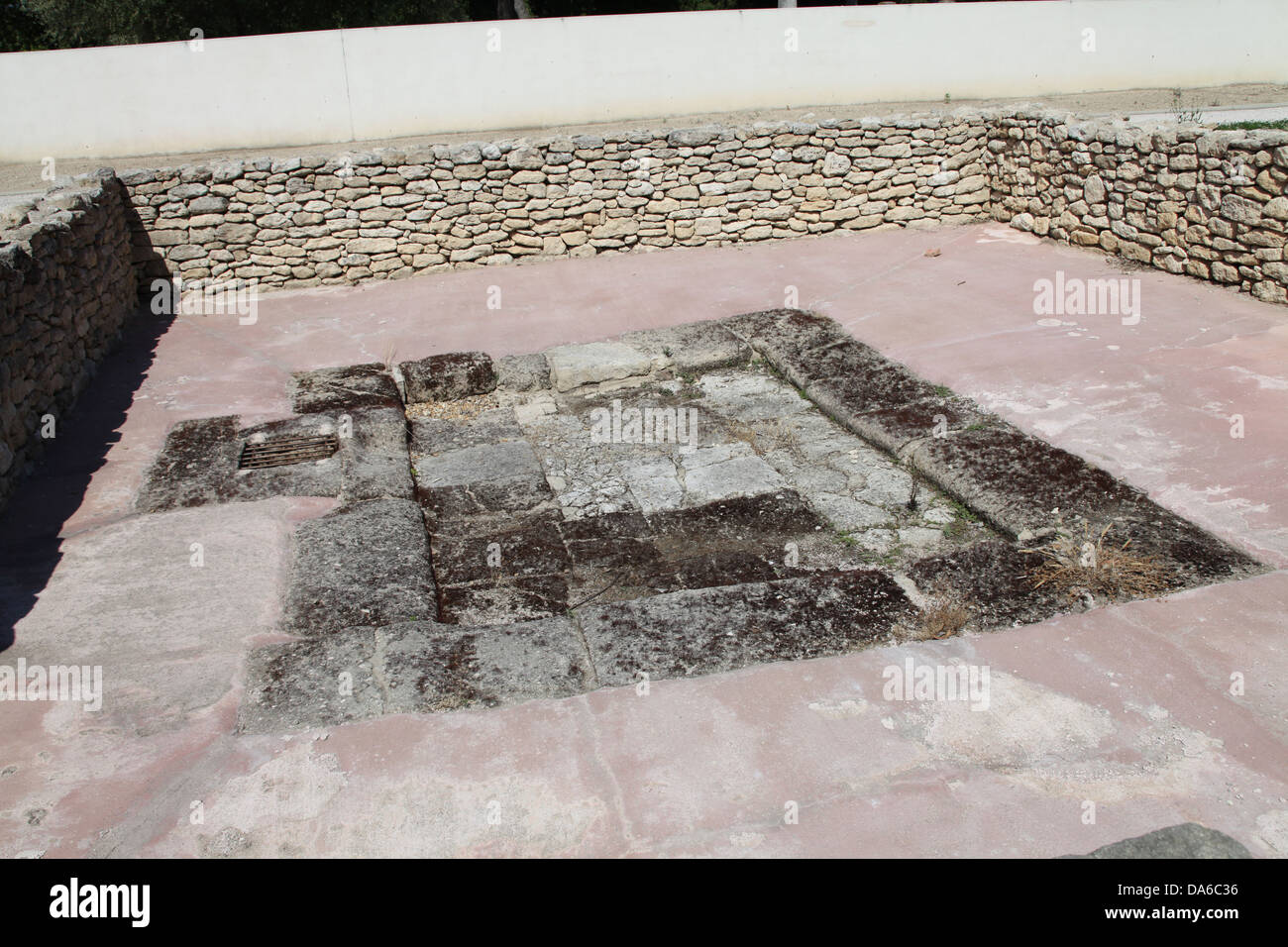 Gallo-romana del sito archeologico di Villevieille, Gard, Francia Foto Stock