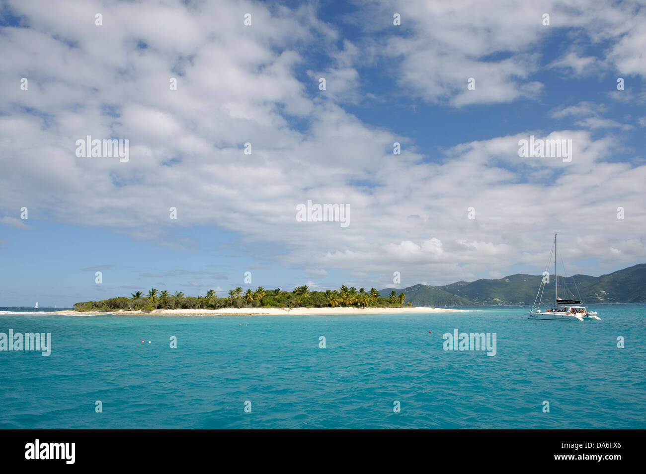 , BVI Isole Vergini Britanniche, Isole Vergini Britanniche Isole Vergini Green Cay, isola, isola, Jost Van Dyke, Caraibi, mare, BEA Foto Stock