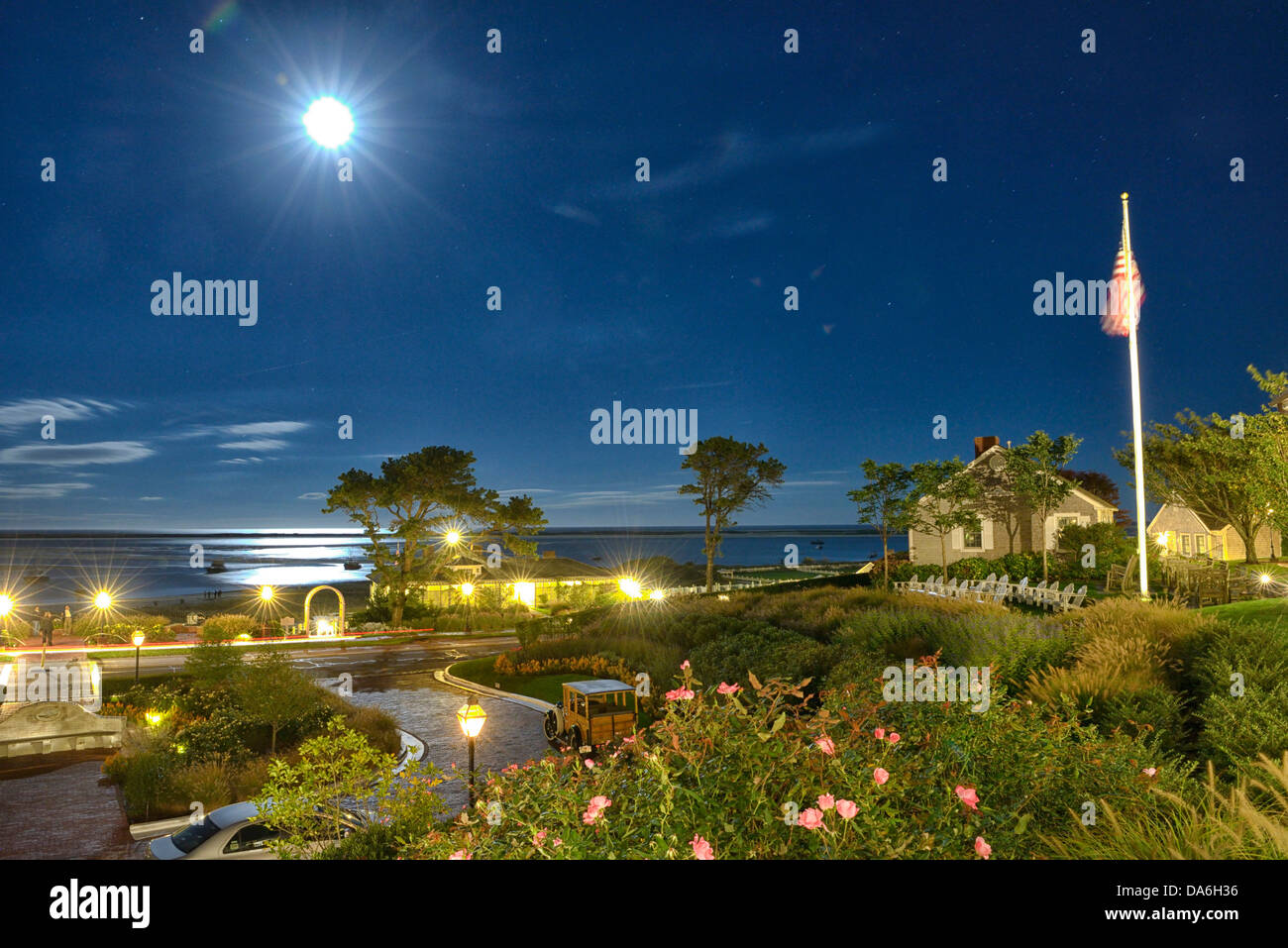 Stati Uniti d'America, Stati Uniti, America, Massachusetts, Chatham, Nord America, Costa Orientale, MA, Cape Cod, hotel e resort di lusso, panorama, m Foto Stock