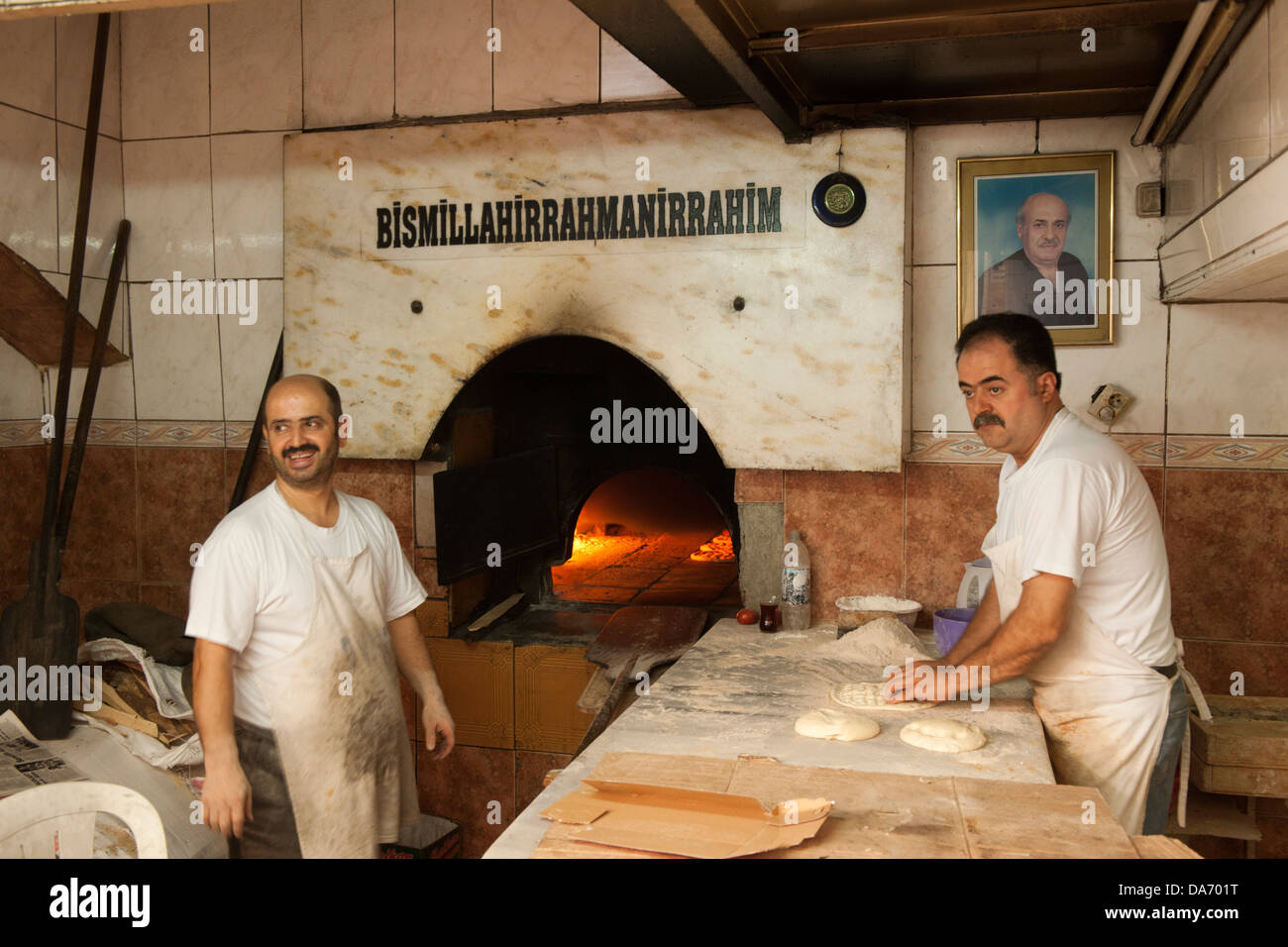 Türkei, Provinz Hatay, Antakya, Bäcker im Basar Foto Stock