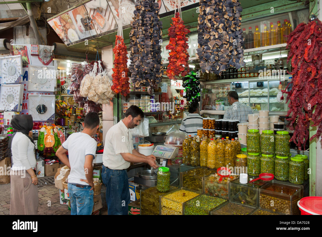 Türkei, Provinz Hatay, Antakya, Gewürzhändler Basar im Foto Stock