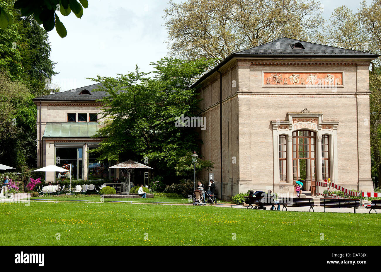 La Trinkhalle (pompa casa) nel Kurhaus di un complesso termale di Baden-Baden, Germania Foto Stock