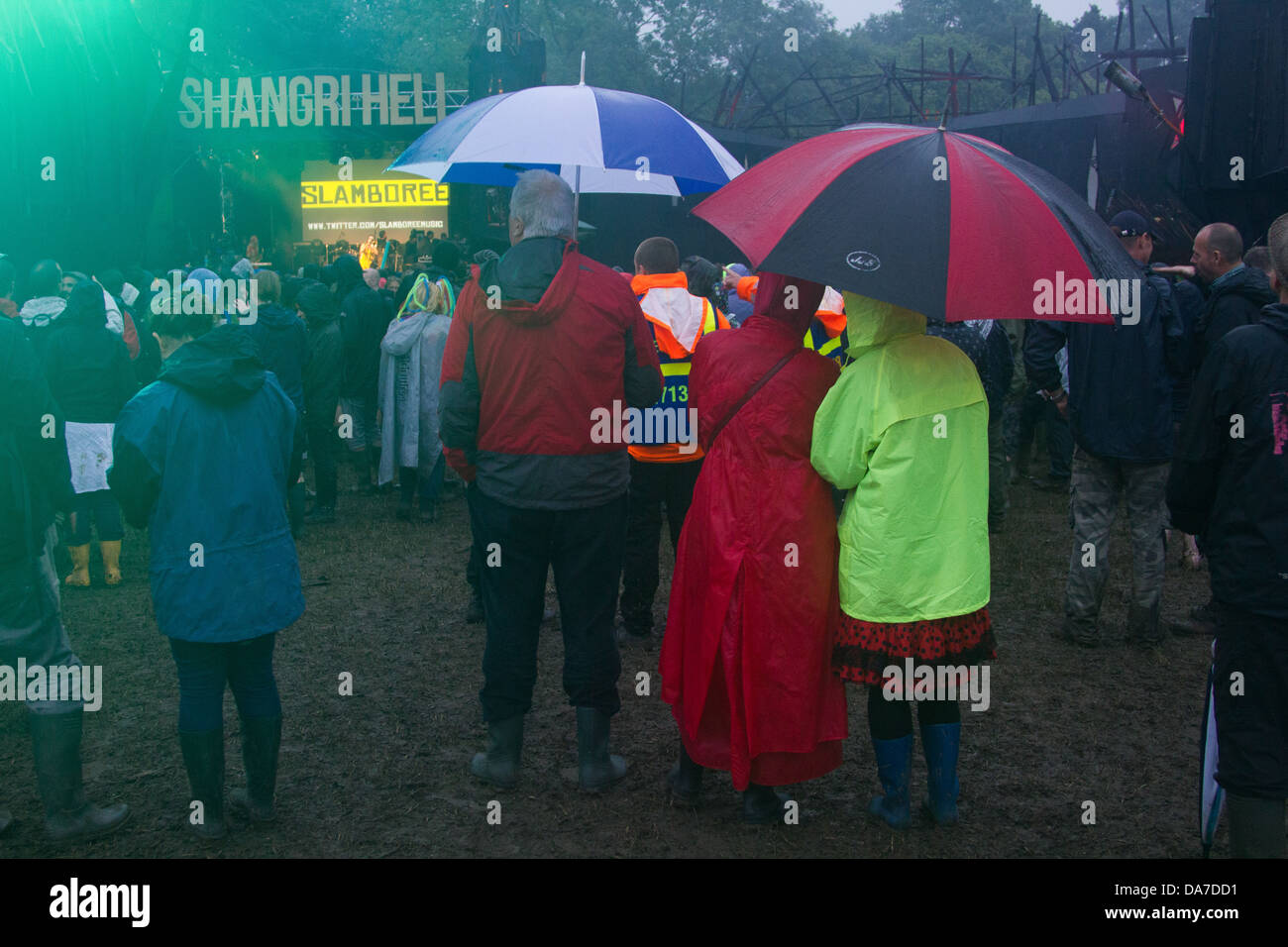 L'inferno a Shangri-la , Glastonbury Festival 2013, Somerset ,l'Inghilterra, Regno Unito Foto Stock