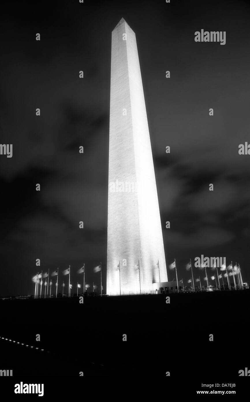 Il Monumento di Washington sul Mall di Washington DC Foto Stock