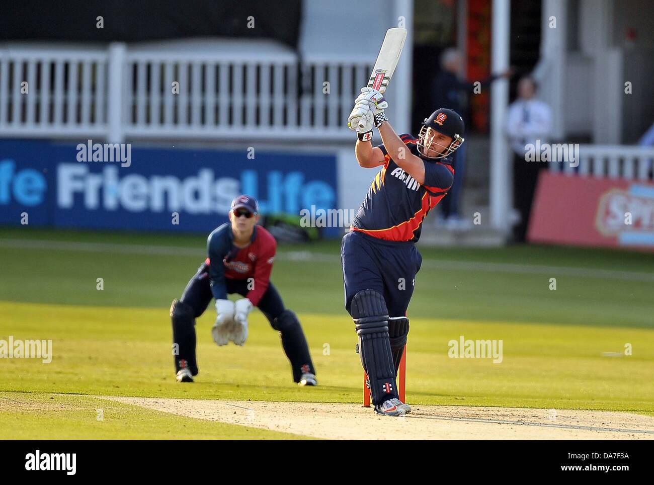 Canterbury, Regno Unito. 5 Luglio, 2013. Hamish Rutherford (Essex). Kent V Essex. Amici vita T20. La massa di Spitfire. St Lawrence. Canterbury. Kent. Credito: Sport In immagini/Alamy Live News Foto Stock