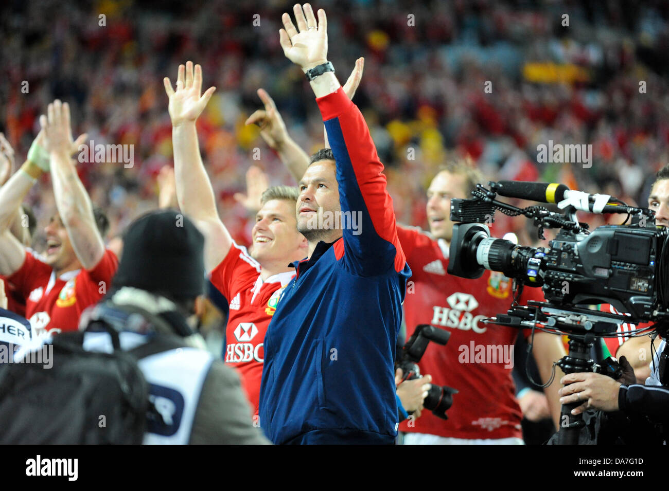 Sydney, Australia. 6 Luglio, 2013. British Lions beat in Australia la terza e ultima prova. Foto Stock