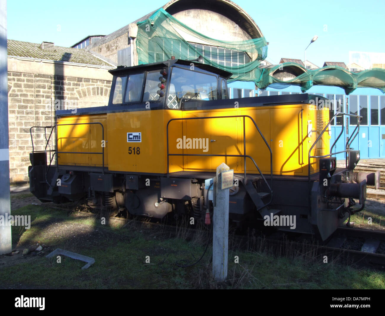 Questa è un'immagine che mostra una vista dettagliata del CMI 518, un'apparecchiatura utilizzata in vari campi, come i lavori industriali e di costruzione. Il modello è noto per la sua efficienza e affidabilità nel rispettivo campo. Foto Stock