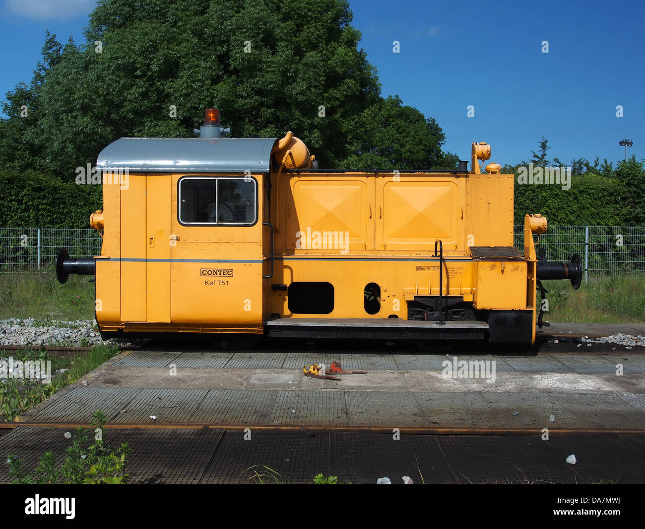 Il *ContecRail K B8f T51* è un materiale ferroviario utilizzato per varie operazioni ferroviarie. È stato progettato per offrire maggiore efficienza e durata nella manutenzione e nel funzionamento dei moderni sistemi ferroviari. Foto Stock