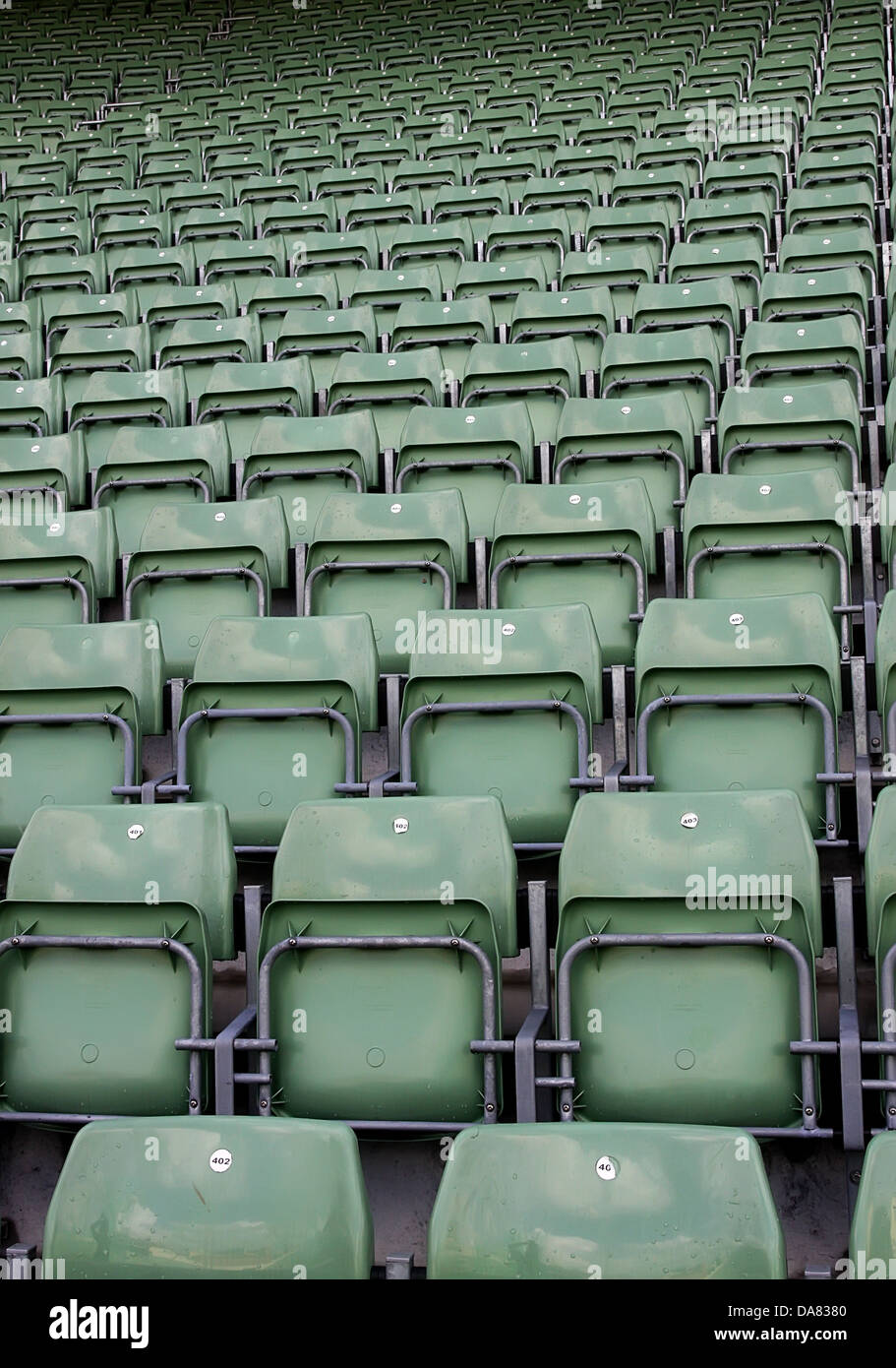 Posti a sedere stadio Foto Stock