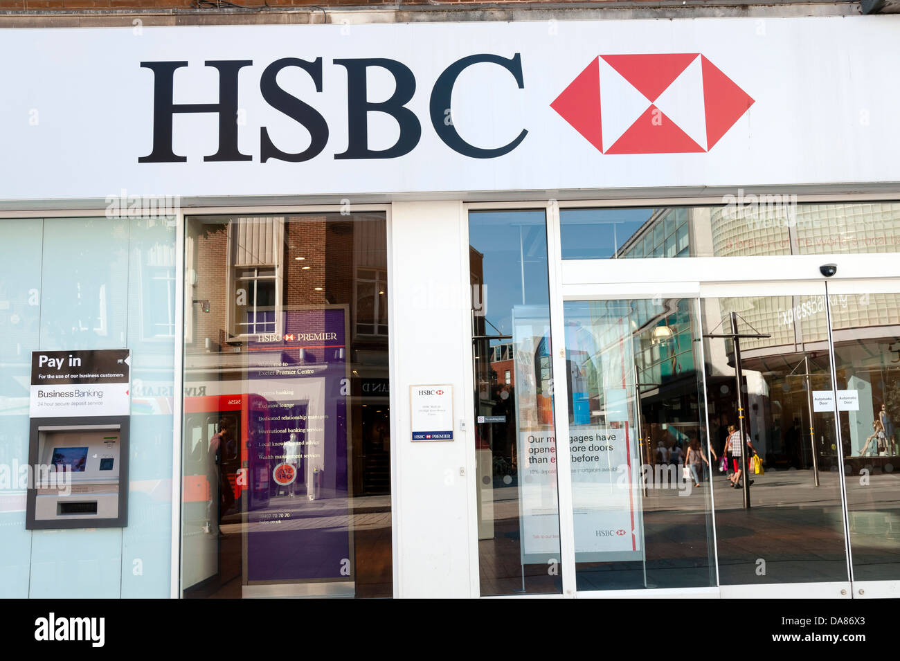 HSBC Bank, UK. Foto Stock