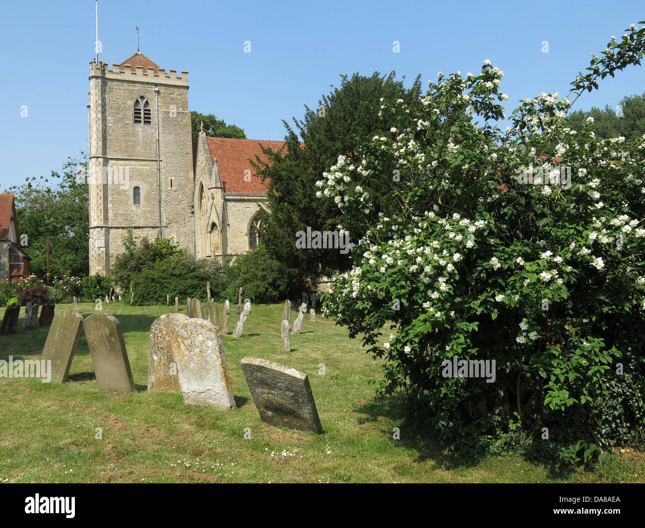 Bella Dorchester On Thames chiesa abbaziale di San Pietro e di San Paolo Foto Stock