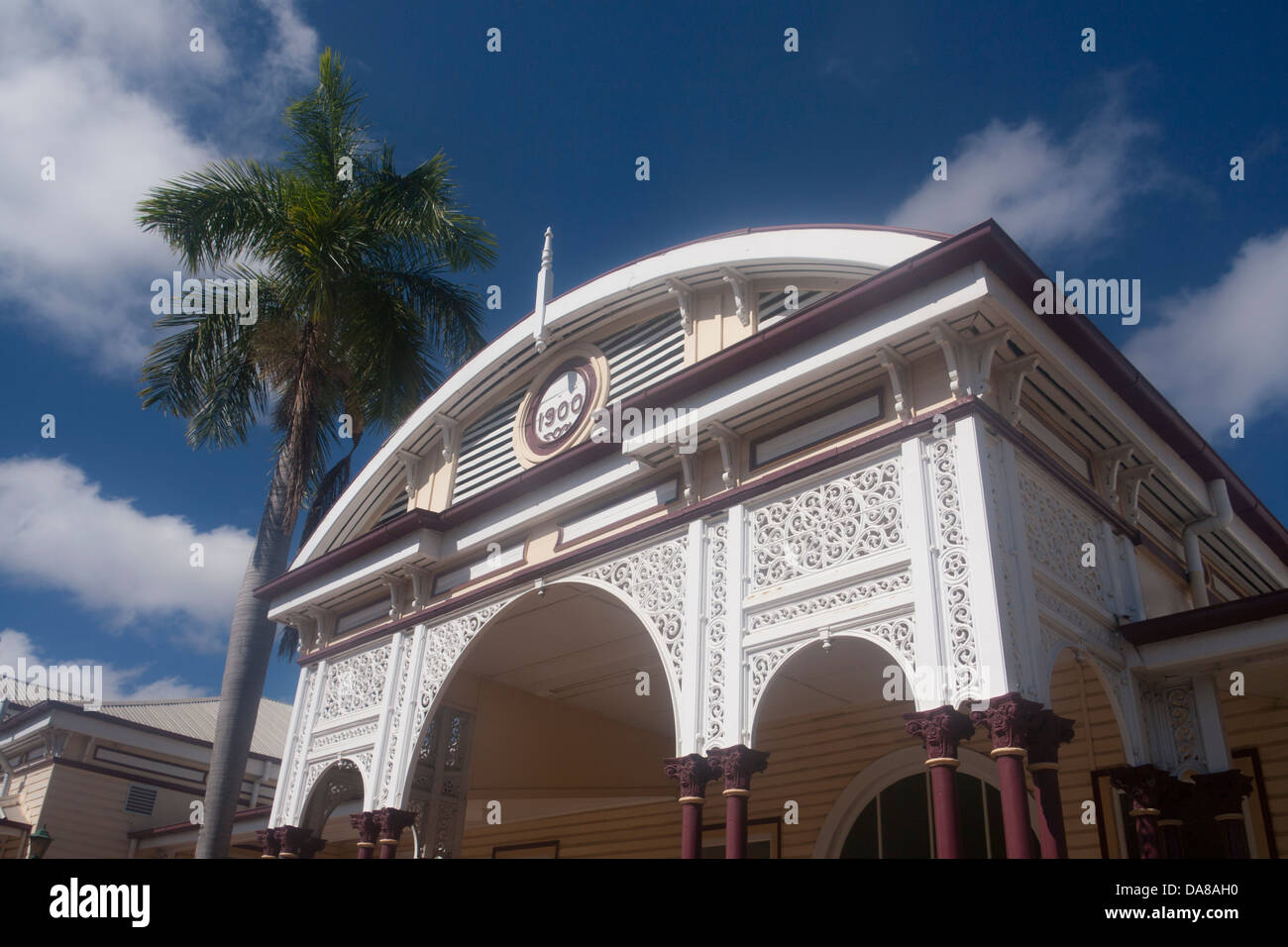 Smeraldo della stazione ferroviaria centrale di Queensland in Australia Foto Stock