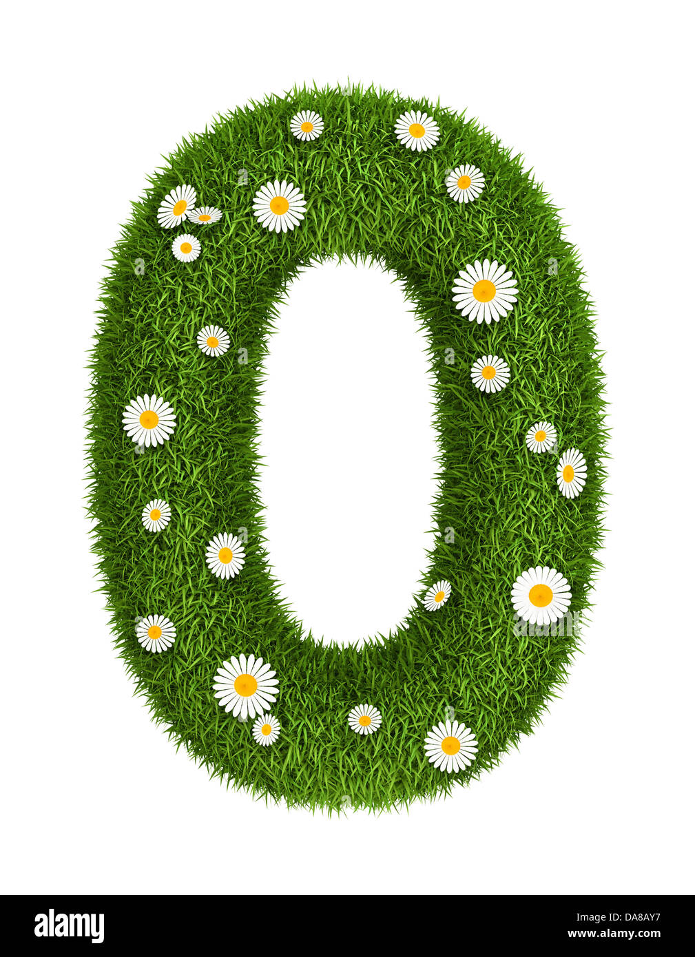 L'erba naturale numero 0 Foto Stock