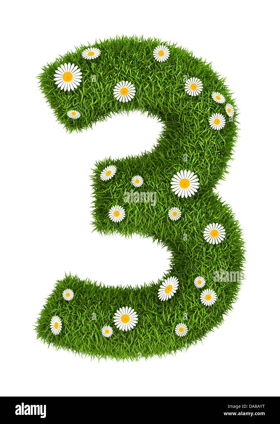 L'erba naturale numero 3 Foto Stock