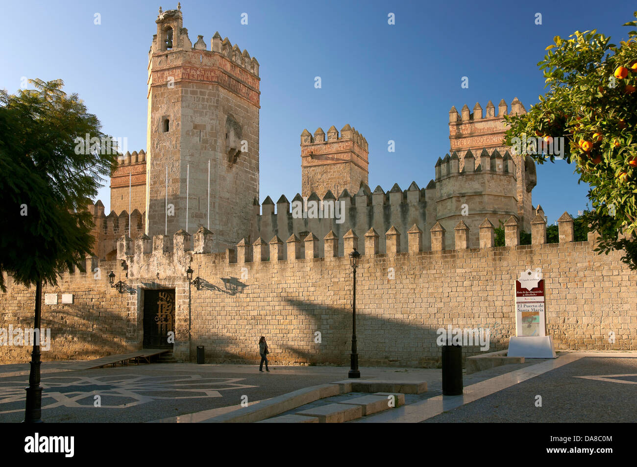 San Marcos - castello del XIV secolo, El Puerto de Santa Maria, Cadice-provincia, regione dell'Andalusia, Spagna, Europa Foto Stock