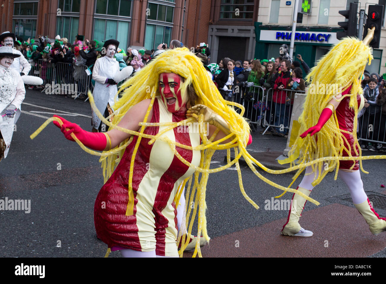 San Patrizio Parade, Dublino, Irlanda, 17 marzo 2013. Foto Stock