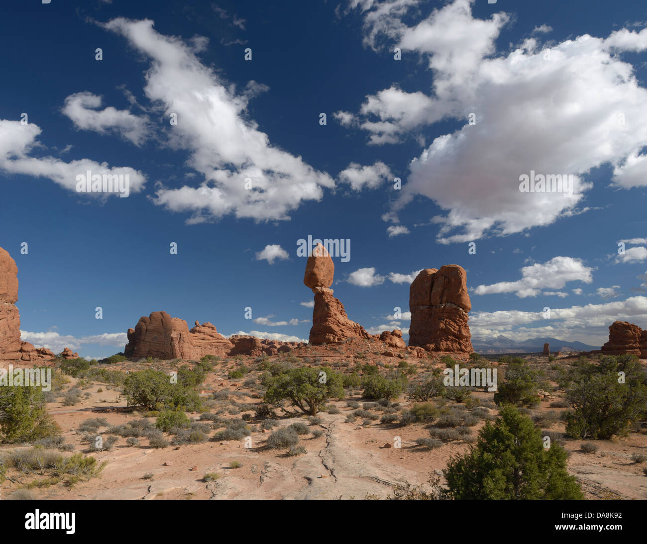 Stati Uniti d'America, Stati Uniti, America, Utah, Moab, Nord America, quattro angoli, Colorado Plateau, archi, parco nazionale equilibrato, Rock, s Foto Stock