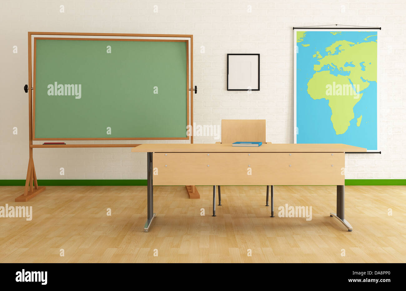 Classe senza studente con escursioni - il rendering Foto Stock