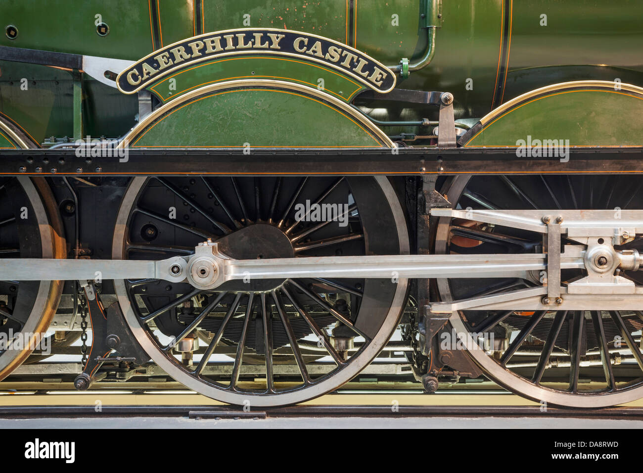 Inghilterra, Wiltshire, Swindon, Great Western Railway Museum aka vapore, Castello di Caerphilly locomotiva a vapore Foto Stock