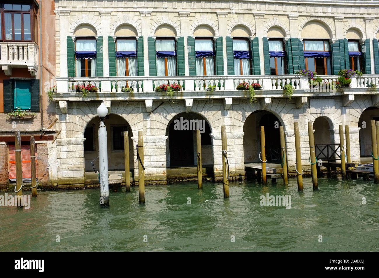 Una casa sul Grand Canal, Venezia, Italia Foto Stock