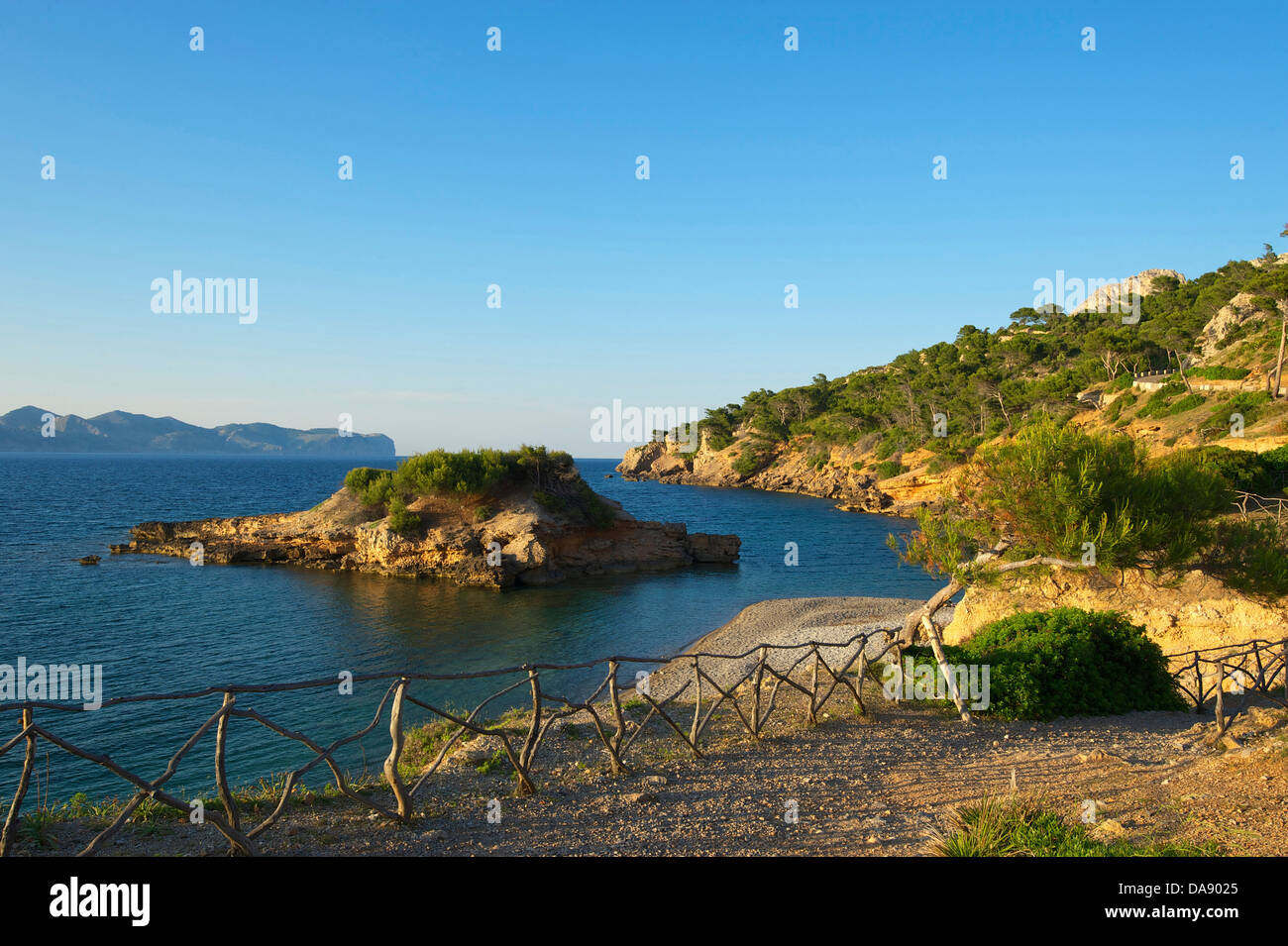 Isole Baleari, Maiorca, Mallorca, Spagna, Europa, esterno, Platja s'Illot, costa, seashore, coste, le spiagge, paesaggi costieri Foto Stock