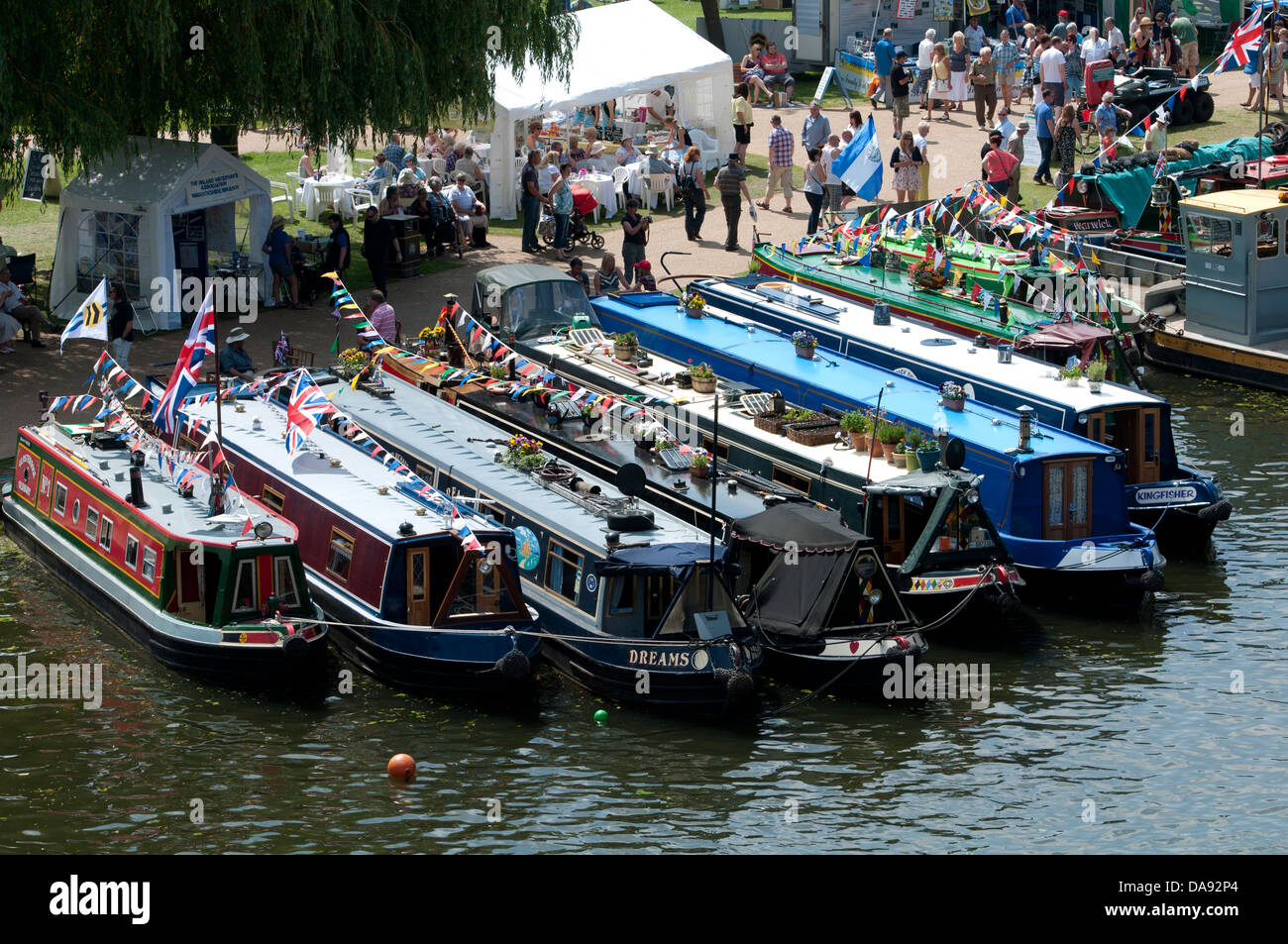 Il fiume di Stratford Festival, Stratford-upon-Avon, Regno Unito Foto Stock