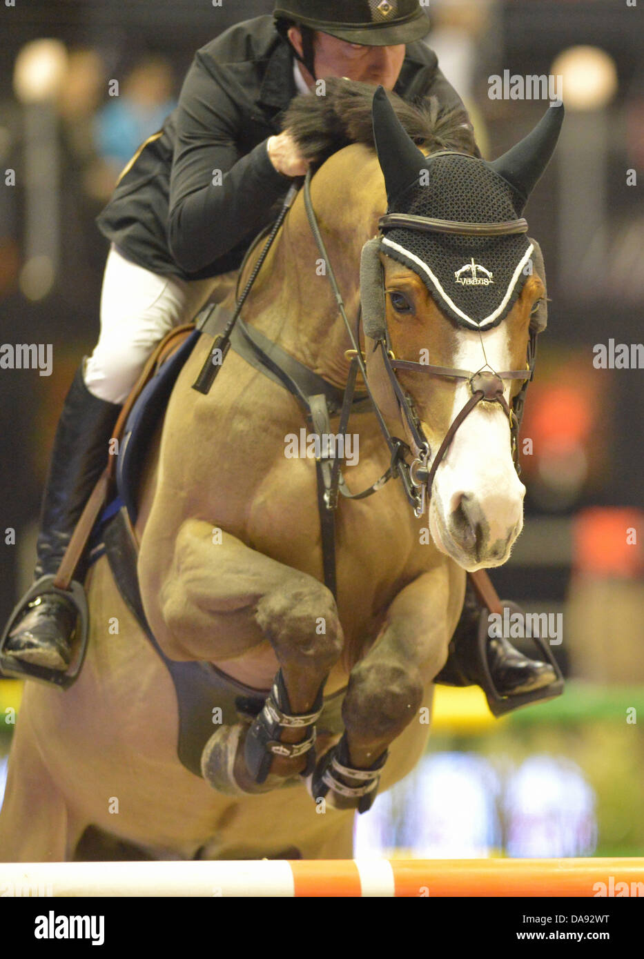 La Svizzera, Basilea, show jumping, concorrenza, nessun modello relase, CSI, a cavallo e cavaliere, ride, equitazione, nessun modello relase, Michael Whitac Foto Stock