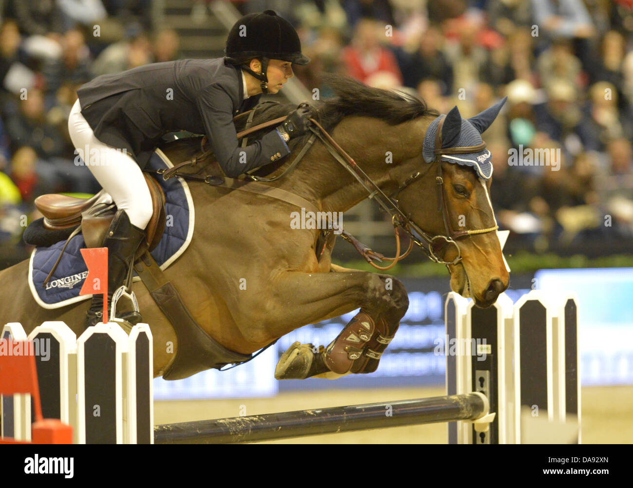 La Svizzera, Basilea, show jumping, concorrenza, nessun modello relase, CSI, a cavallo e cavaliere, ride, equitazione, nessun modello relase, Janika Sprunge Foto Stock