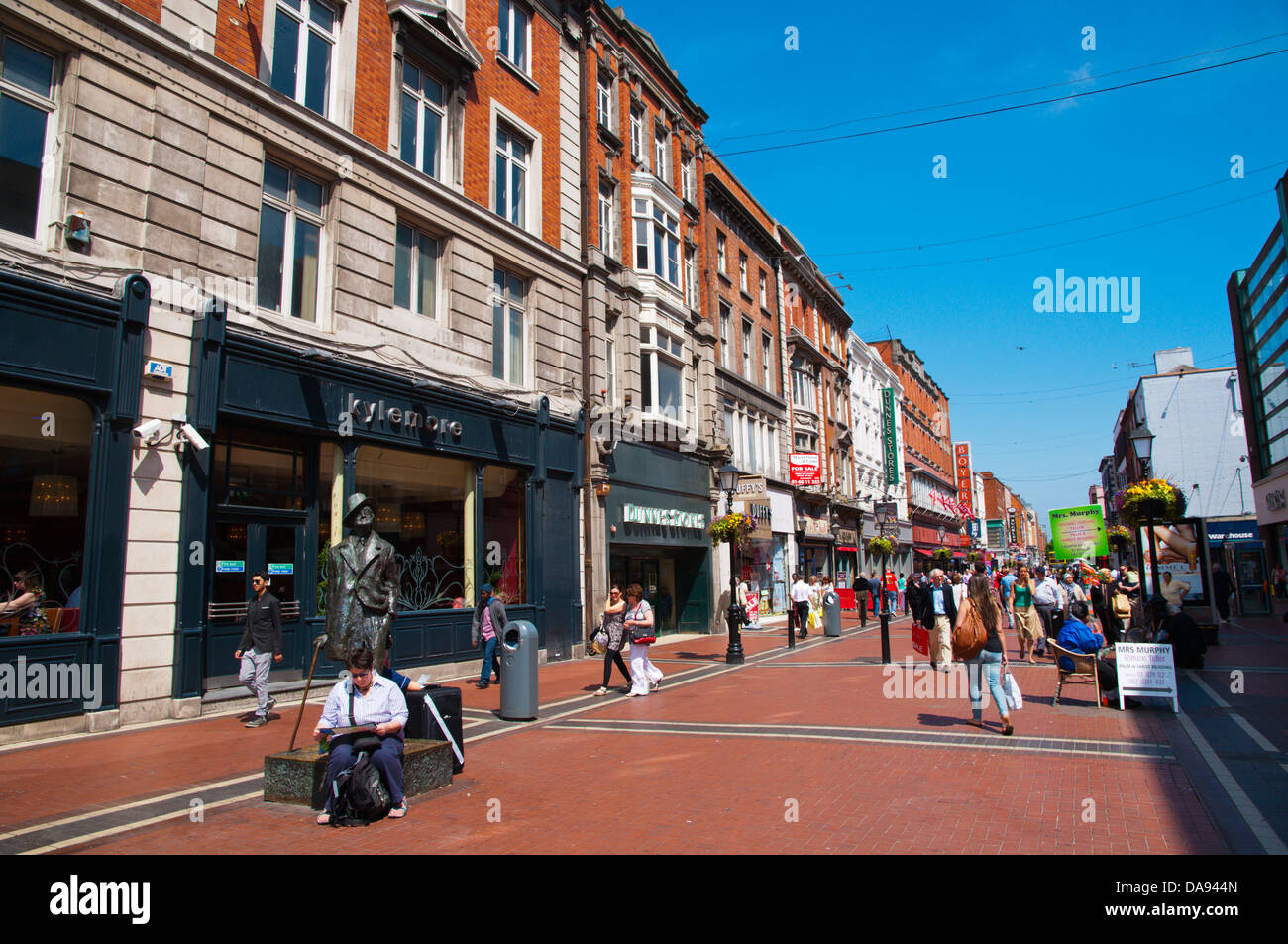 Earl Street North street central Dublino Irlanda Europa Foto Stock