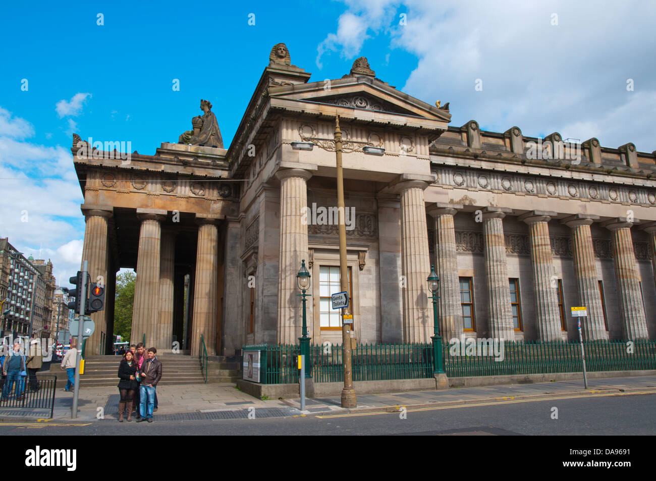 Royal Scottish Academy museum il Tumulo centro di Edimburgo in Scozia Gran Bretagna UK Europa Foto Stock