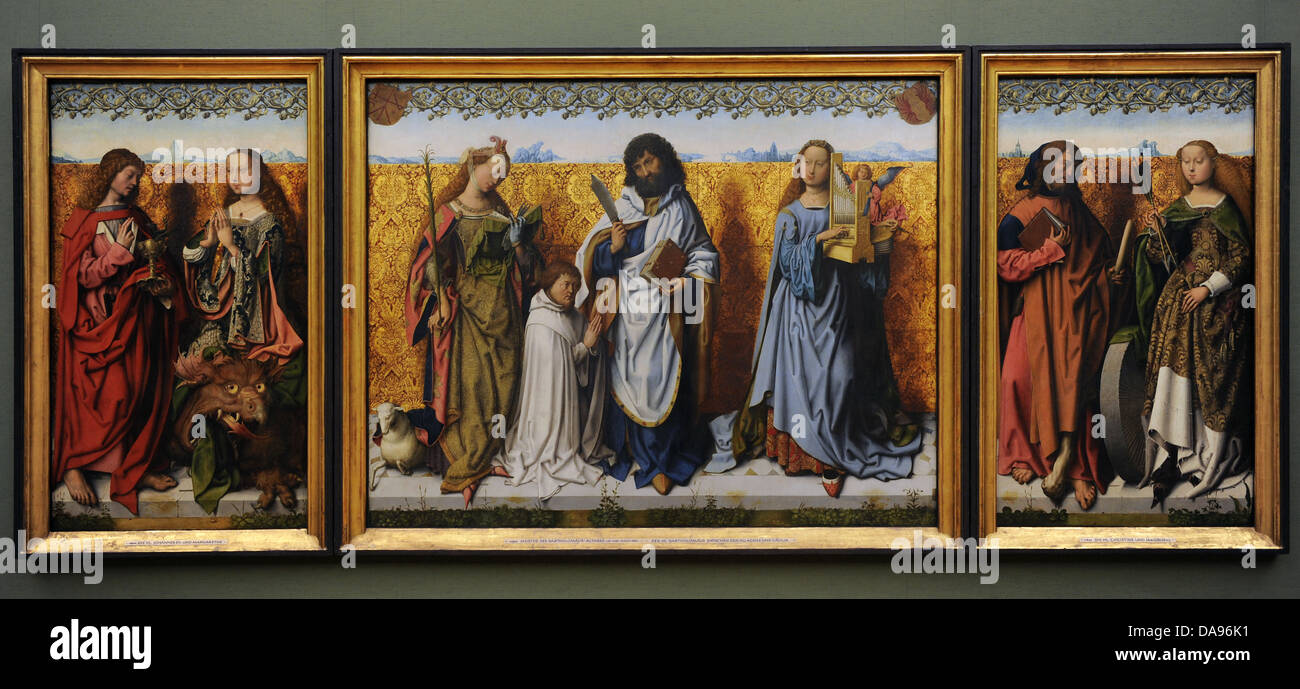 Maestro di San Bartolomeo pala (1475-1510), ca.1500-1510. Oak. Alte Pinakothek. Monaco di Baviera. Germania. Foto Stock