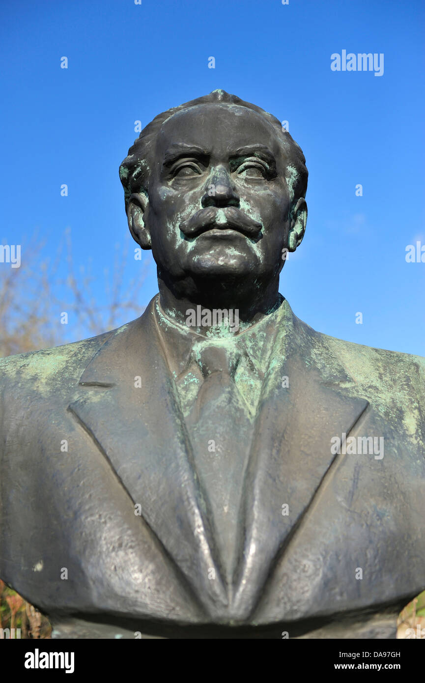 Dimitrov, UE, Eleod Akos, Buda, Budapest, Budapesti, busto, Europa Centrale, Ungheria Centrale, la città, il Comunismo, comunista, Europa Foto Stock