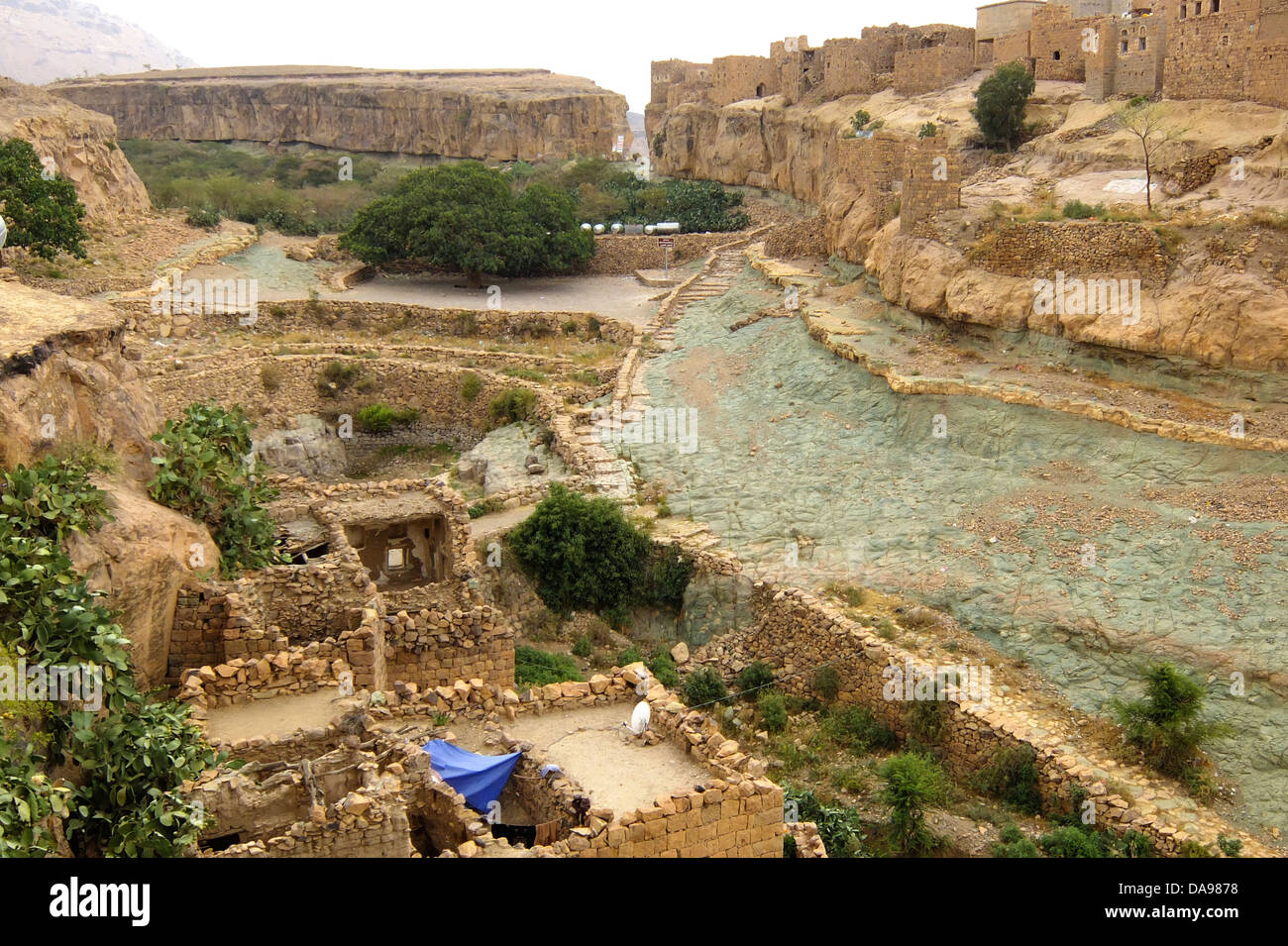 Repubblica dello Yemen, Sana'a, Vicino Oriente. Uno dei più antichi di continuo le città abitate e uno dei ighest capitali. Foto Stock
