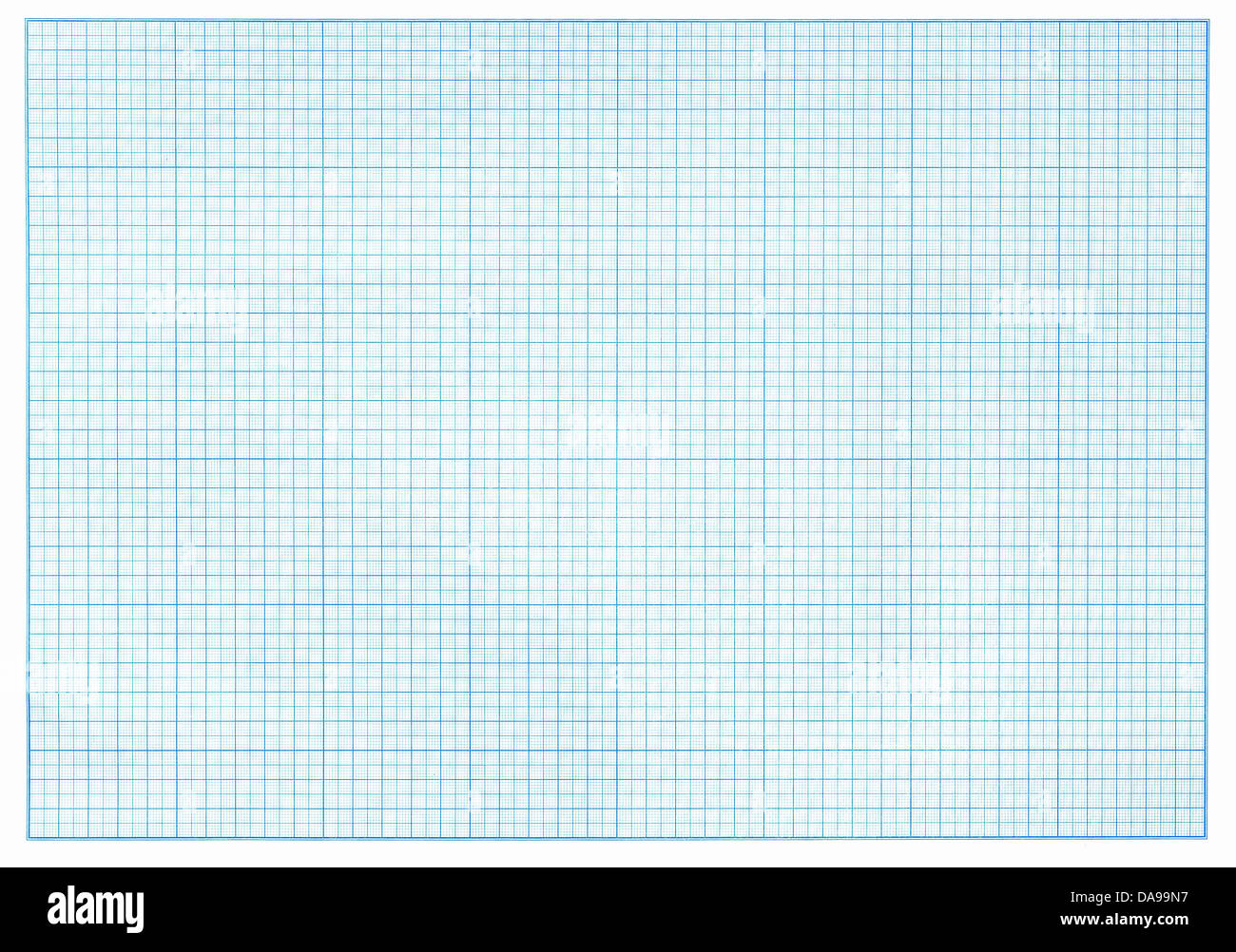 Millimetro grafico blu carta foto reale Foto Stock