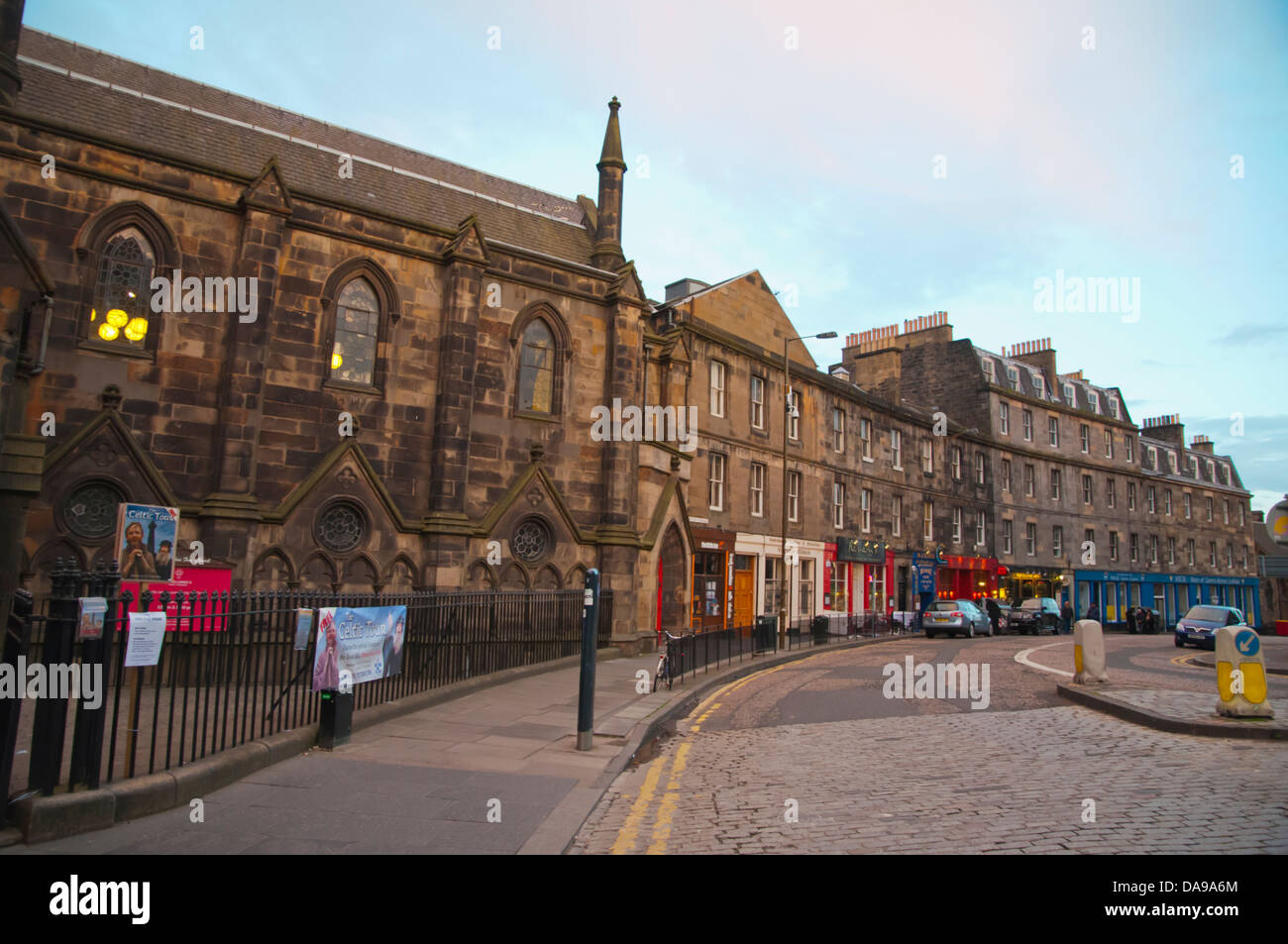 Johnston Terrace Street Royal mile città vecchia Edimburgo Scozia Gran Bretagna UK Europa Foto Stock