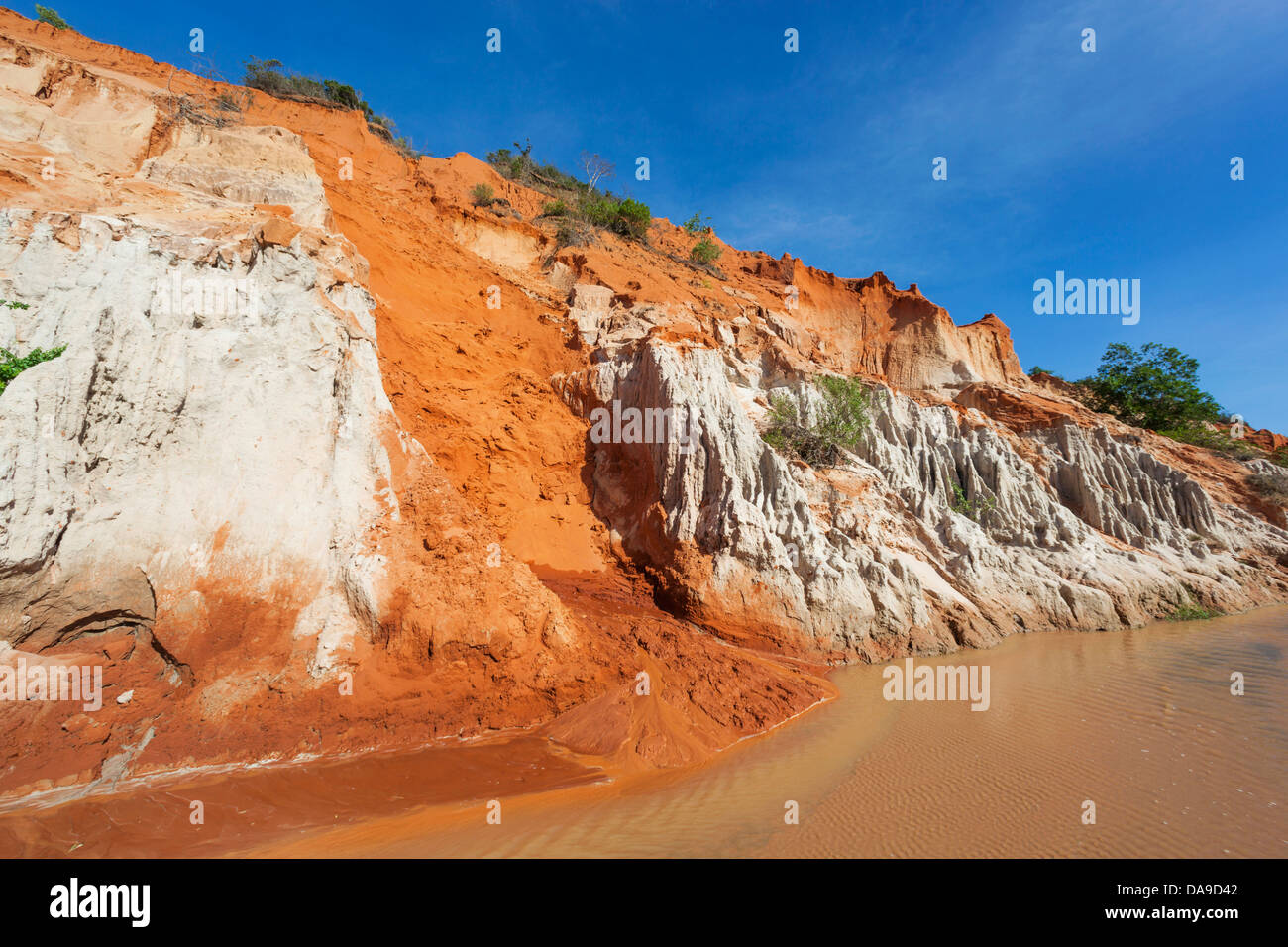 Asia, Vietnam, Mui Ne, Red Canyon, Fairy Spring, Suoi Tien, Sabbia Foto Stock