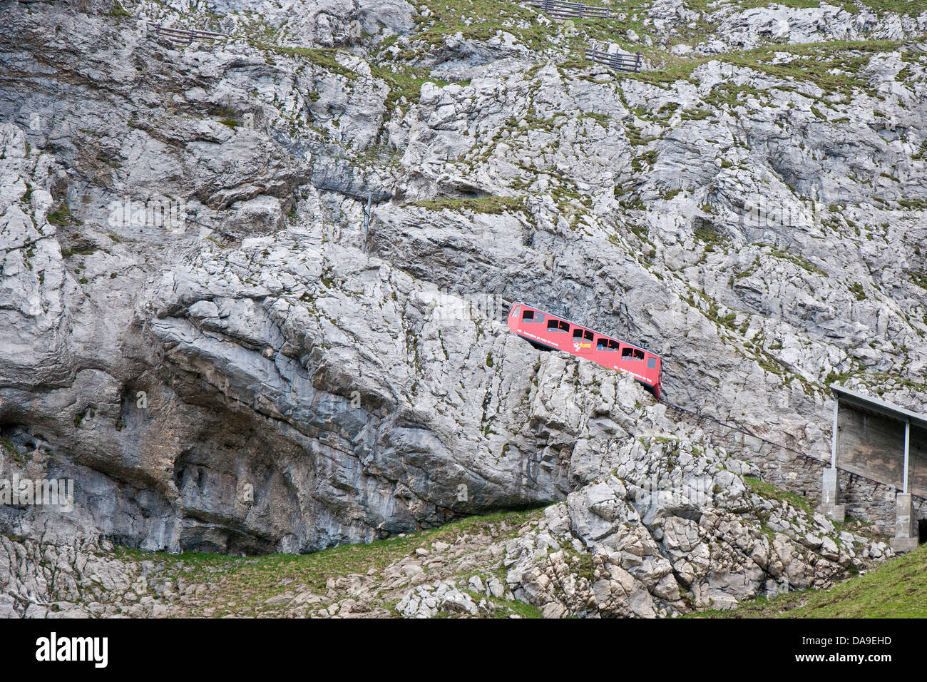 Svizzera Canton Lucerna, Pilatus ferrovie Foto Stock