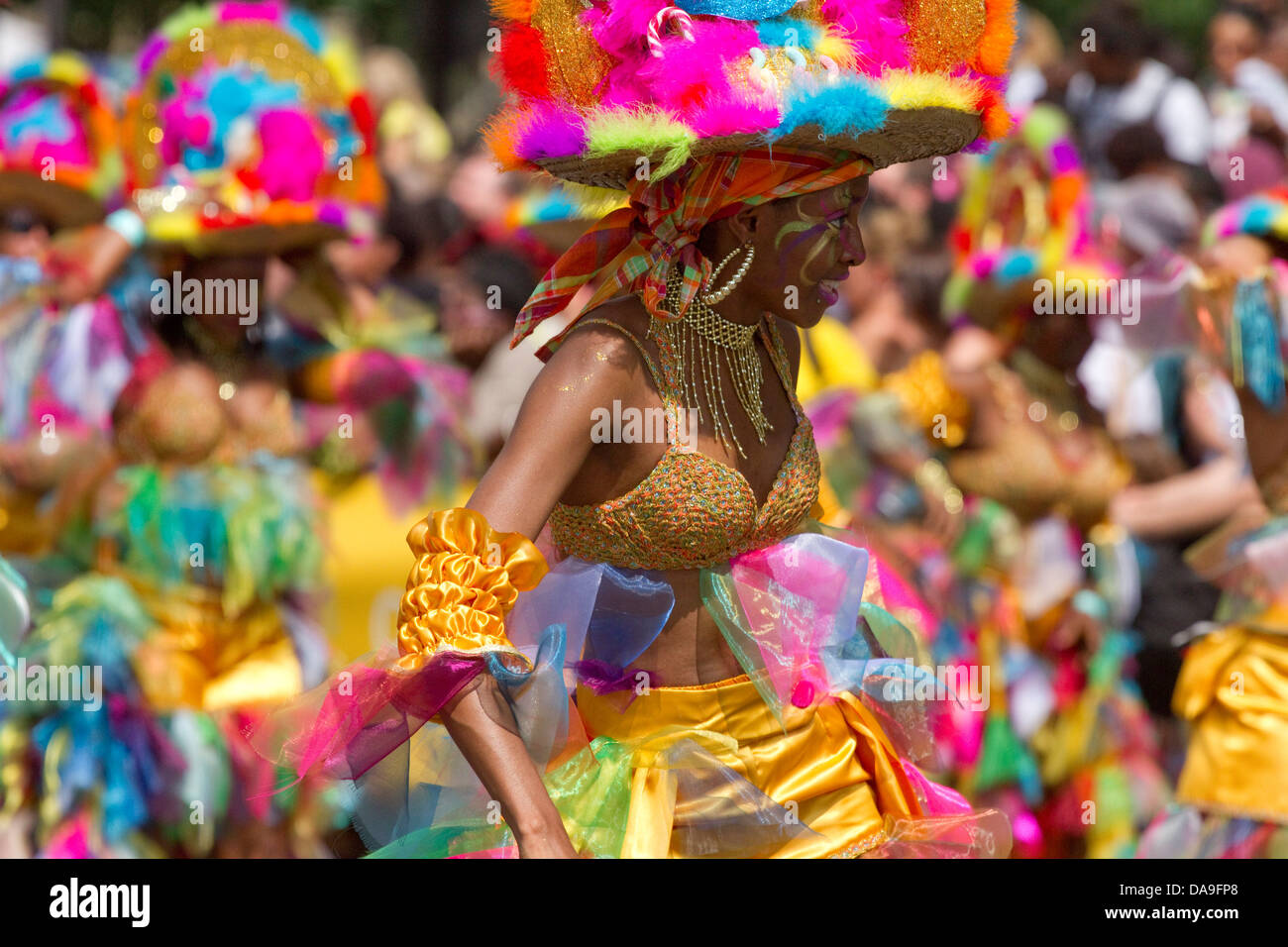 Tropical carnevale estivo a Parigi, Francia Foto Stock