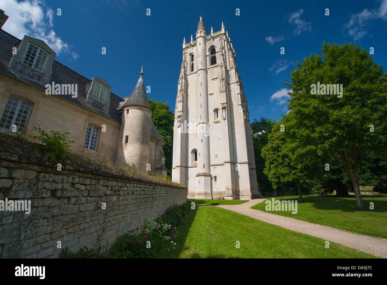 Monastero francese a l'Abbaye de Bec Hellouin in Normandia Francia Foto Stock