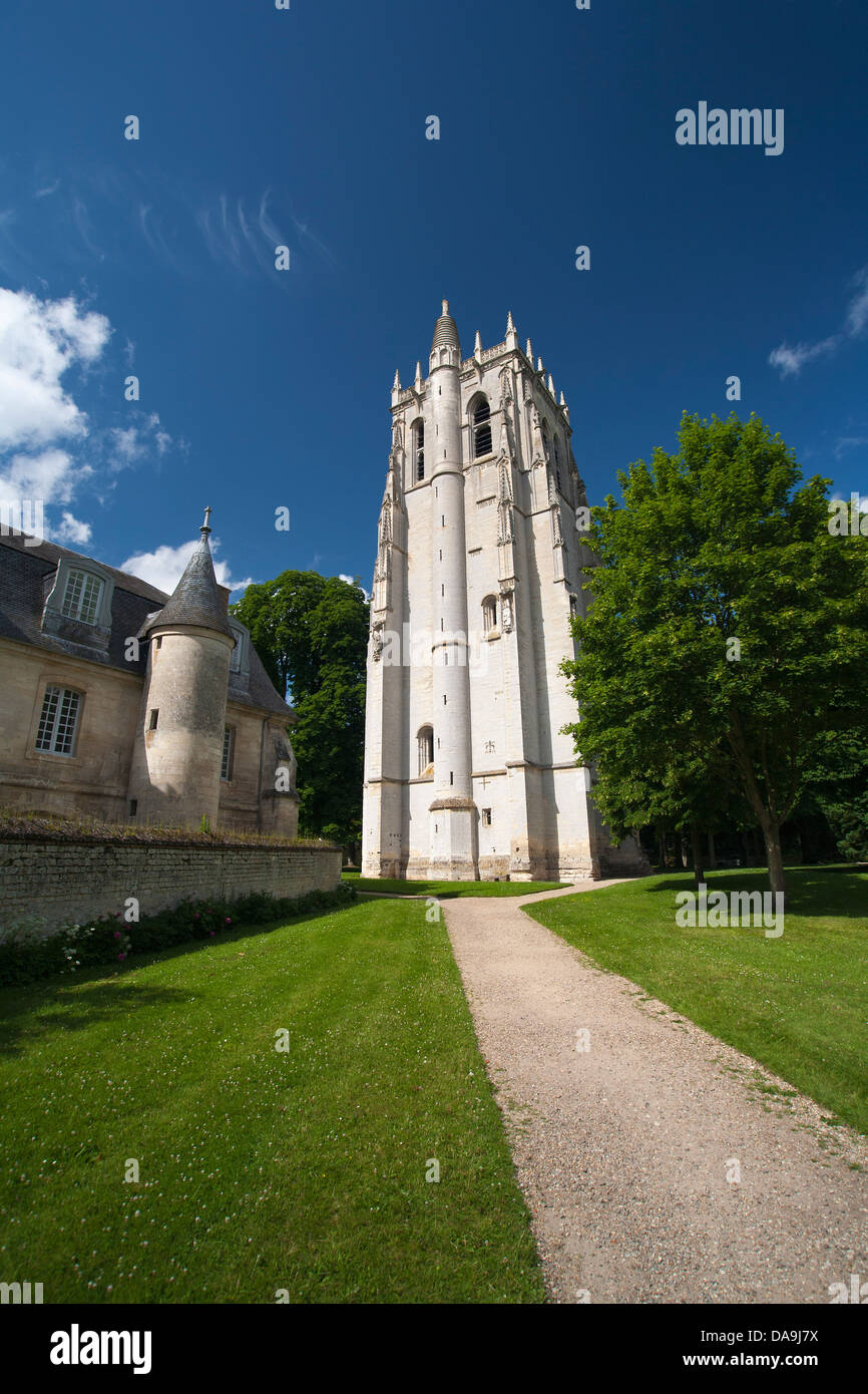 Monastero francese a l'Abbaye de Bec Hellouin in Normandia Francia Foto Stock