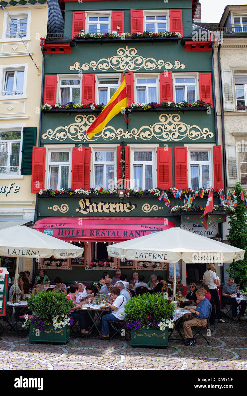 Una strada a Baden-Baden. Germania. Foto Stock