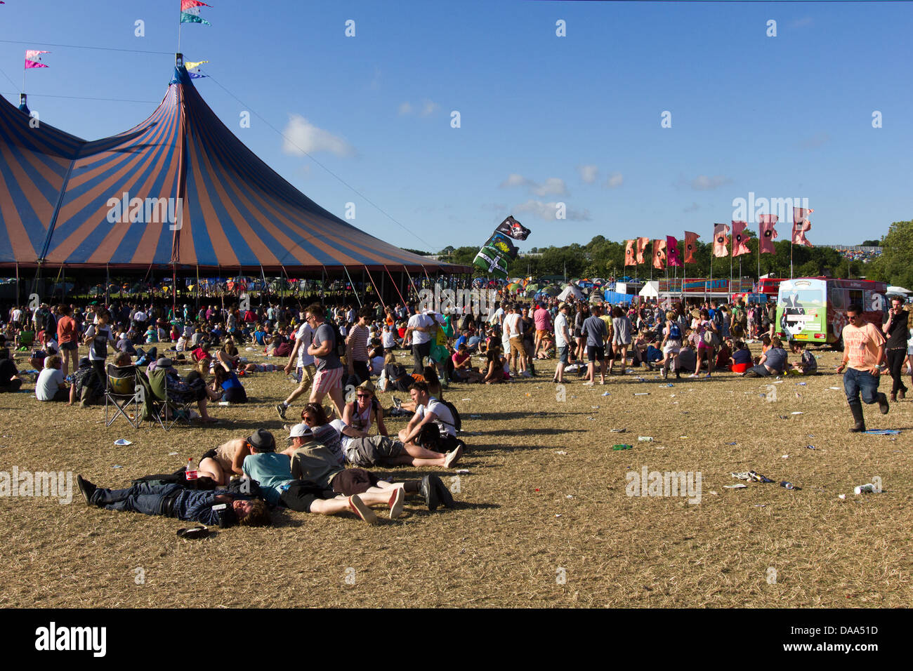 John Peel Stage presso il festival di Glastonbury 2013 Foto Stock