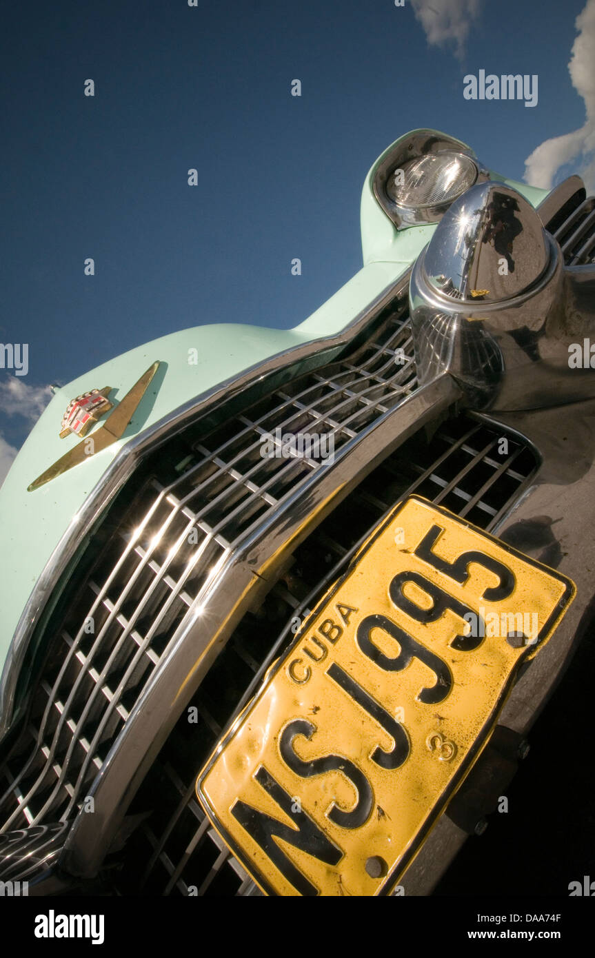 Cuba vecchio cubano auto automobili Cadillac American classic Foto Stock
