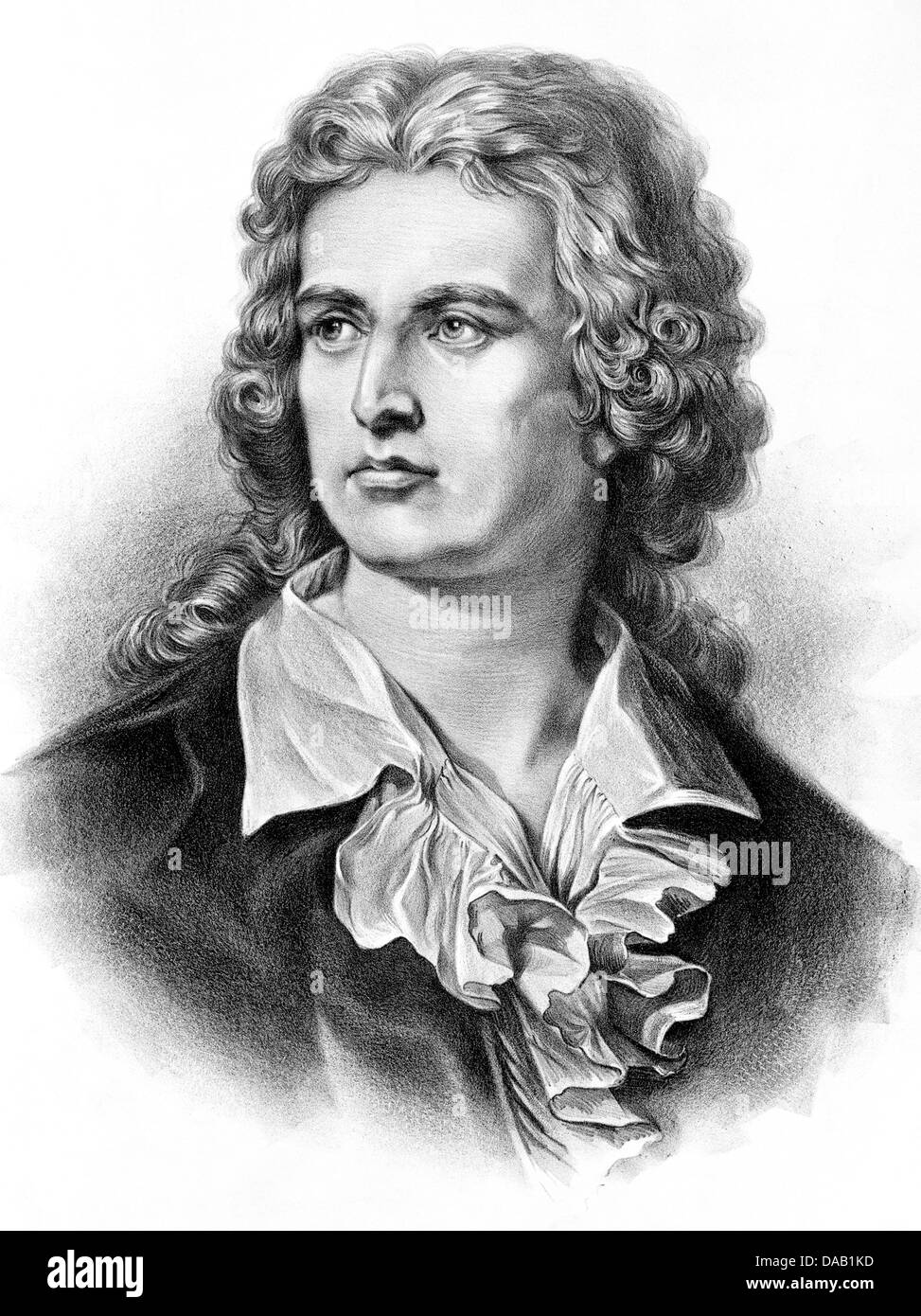 FRIEDRICH SCHILLER (1759-1805) scrittore tedesco Foto Stock
