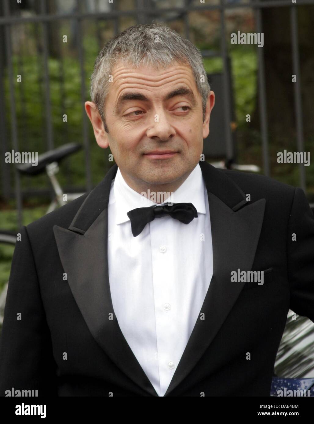 Attore britannico Rowan Atkinson pone durante un photocall per il suo nuovo film "Johnny inglese - Rinasce" di Berlino, Germania, 27 settembre 2011. Il nuovo film con agente speciale Johnny arriva inglese tedesco cinema il 06 ottobre 2011. Foto: Xamax Foto Stock