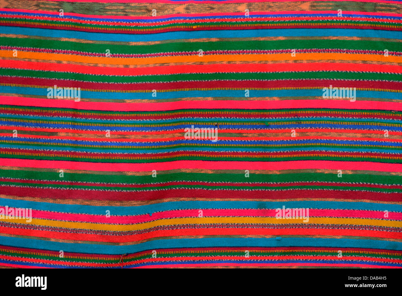 America centrale, Guatemala, Santiago, indiano, maya, blanket, colori, Solola, Foto Stock