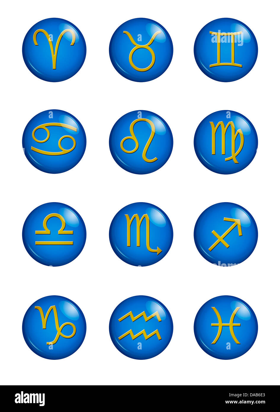 Astrologia e segni zodiacali Foto Stock Astrologia e segni zodiacali Foto Stock