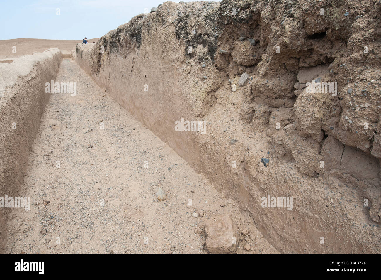 Le antiche rovine di Chan Chan archeologica precolombiana UNESCO World Heritage Site vicino a Trujillo, Perú. Foto Stock
