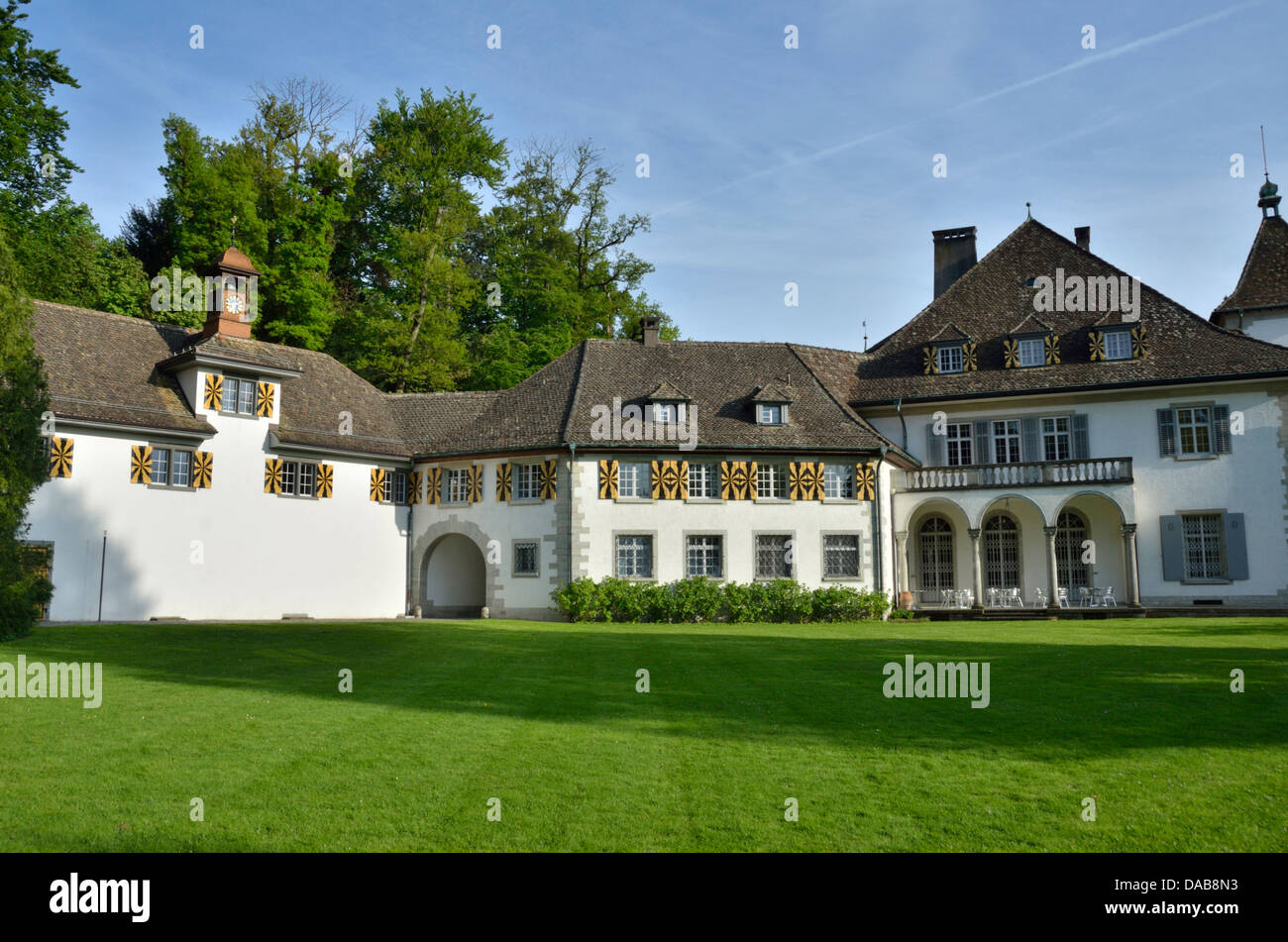 Schloss Hinter Au (Au Castello), Zurigo, Svizzera Foto Stock