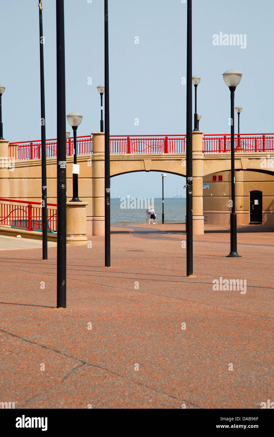 Passeggiata Rhyl fronte mare Foto Stock